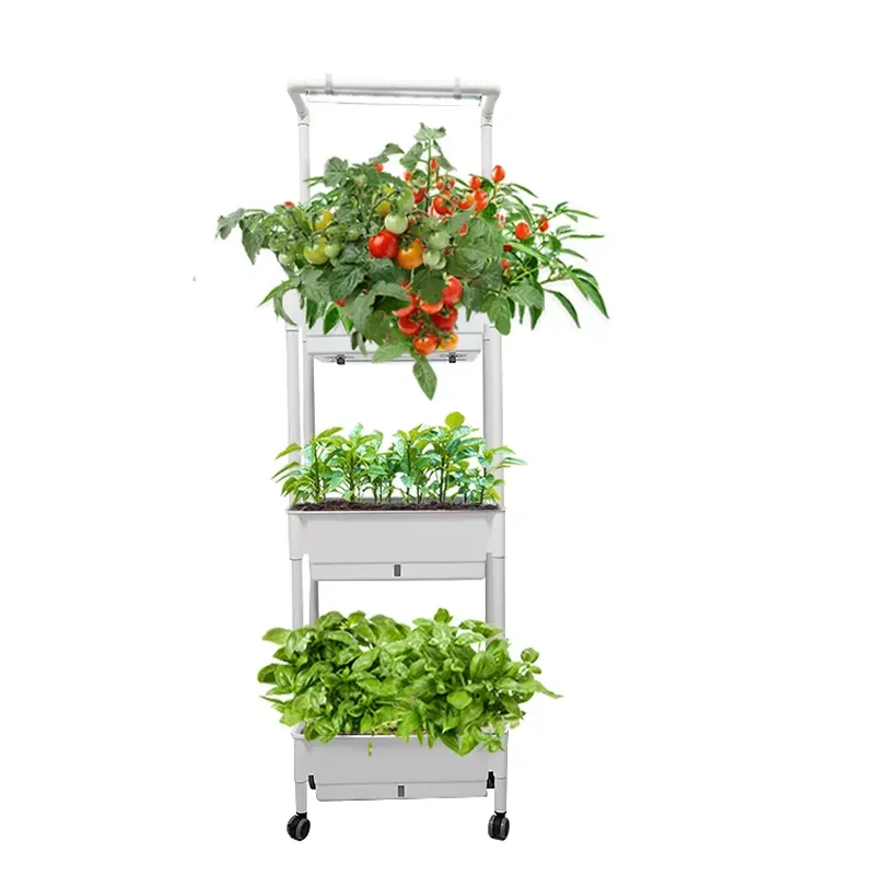 Movable Vertical Grow 3 Level  - đánh giá và giá Self-Watering Planter